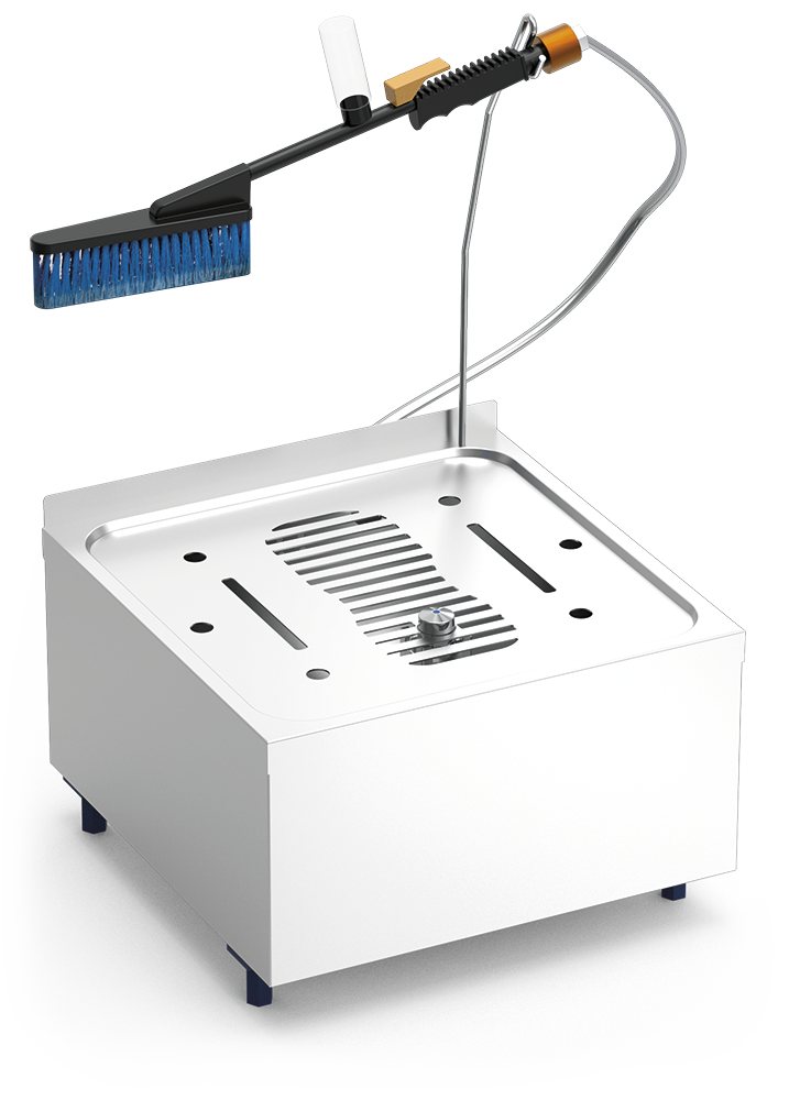Lave-bottes manuel en acier inoxydable