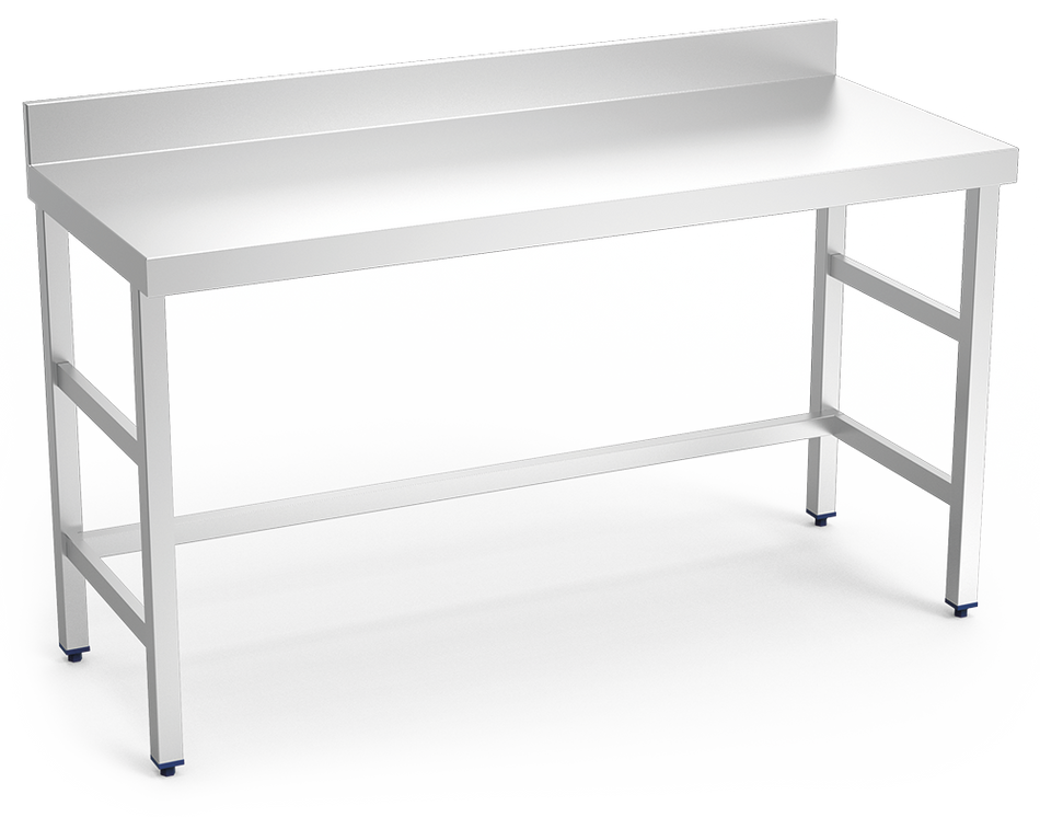Table inox adossée