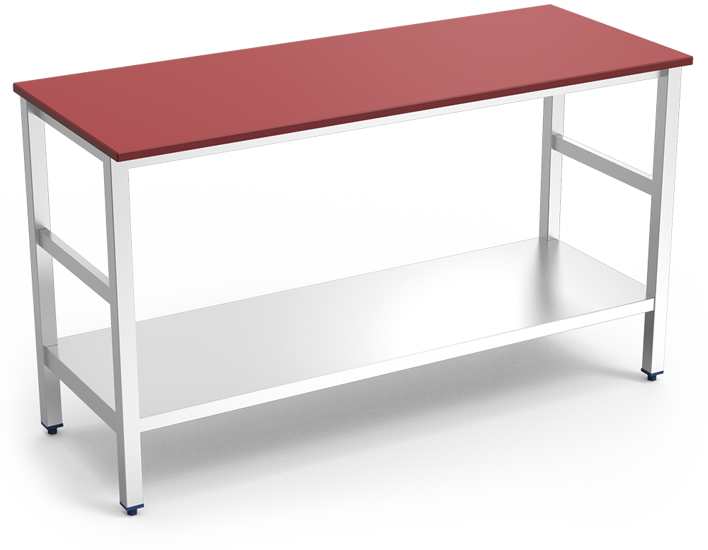 Table de boucher dessus polyéthylène rou