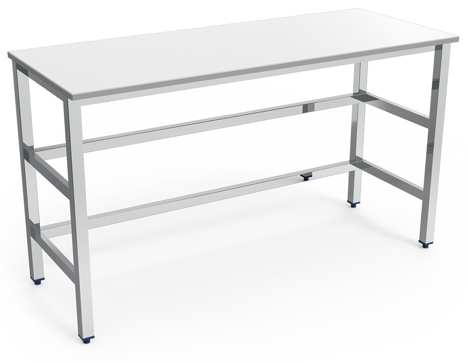 Table de boucher dessus en polyéthylène blanc