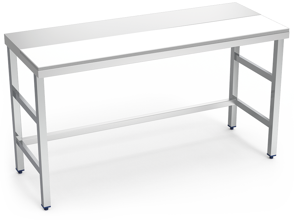Centre preparation table, white | Lioninox
