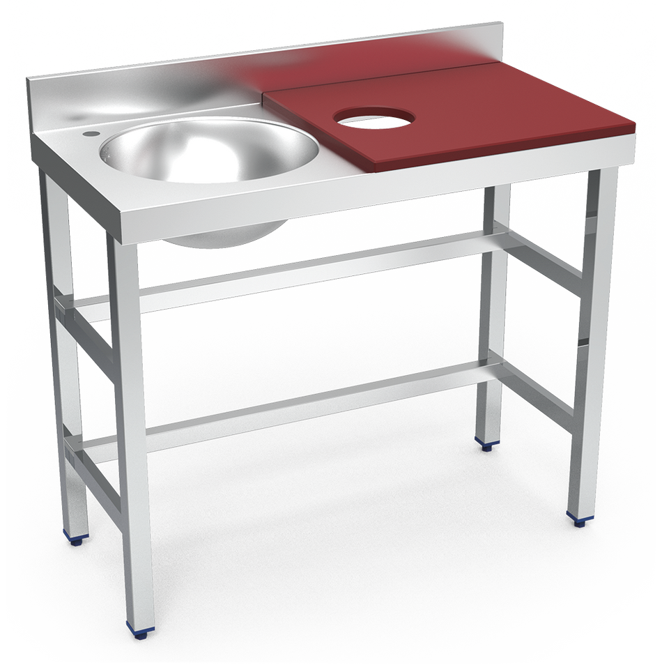 Table de préparation et de lavage inox 1