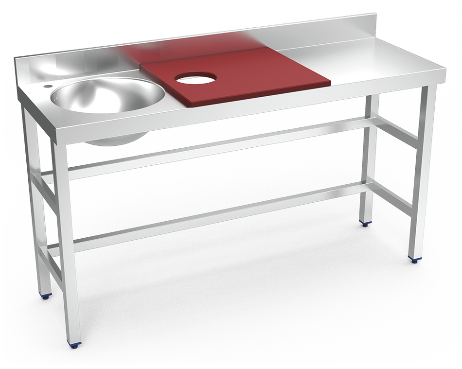 Table de préparation et de lavage inox 1