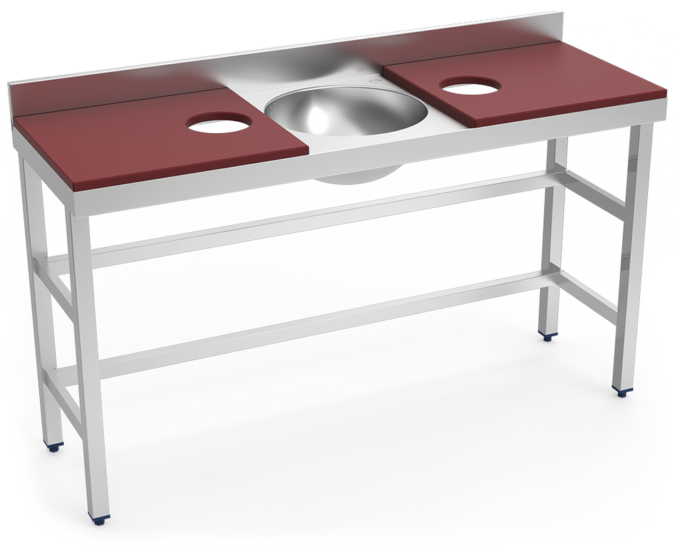 Table de préparation et de lavage inox 1