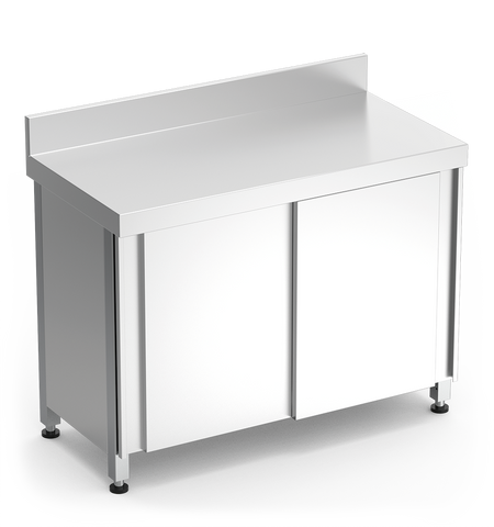 Table murale avec portes et système de levage électrique