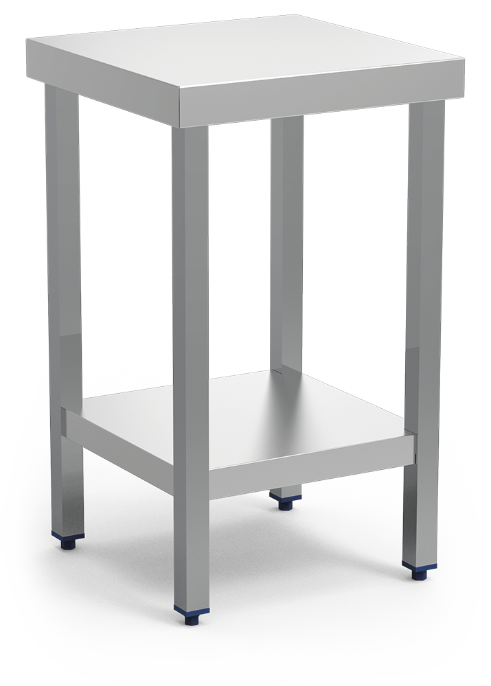 Table centrale spéciale machine avec étagère dessous - Hauteur standard