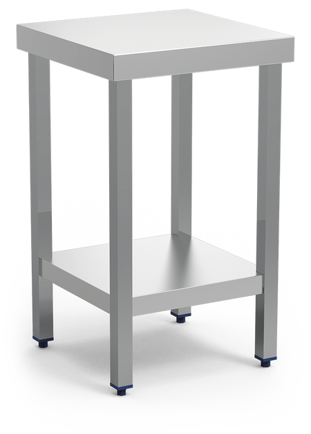 Table centrale spéciale machine avec étagère dessous - Hauteur standard