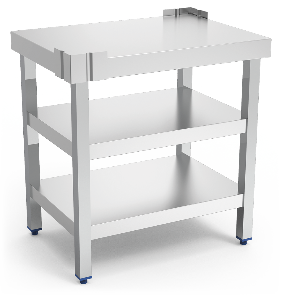 Table de hauteur spéciale pour machine trancheuse de charcuterie