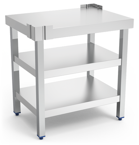 Table de hauteur spéciale pour machine trancheuse de charcuterie