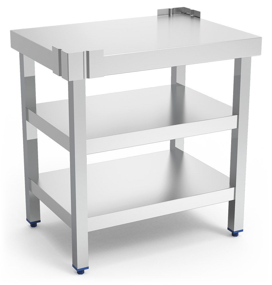 Table de hauteur spéciale pour machine trancheuse de charcuterie