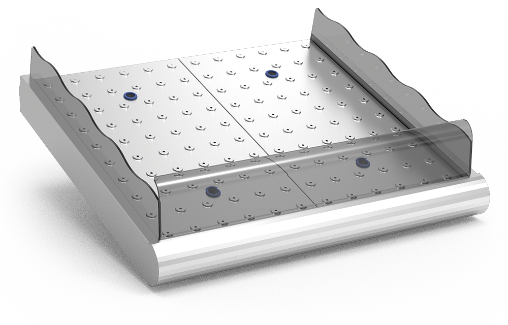 Étal à poisson inox à poser 1 m