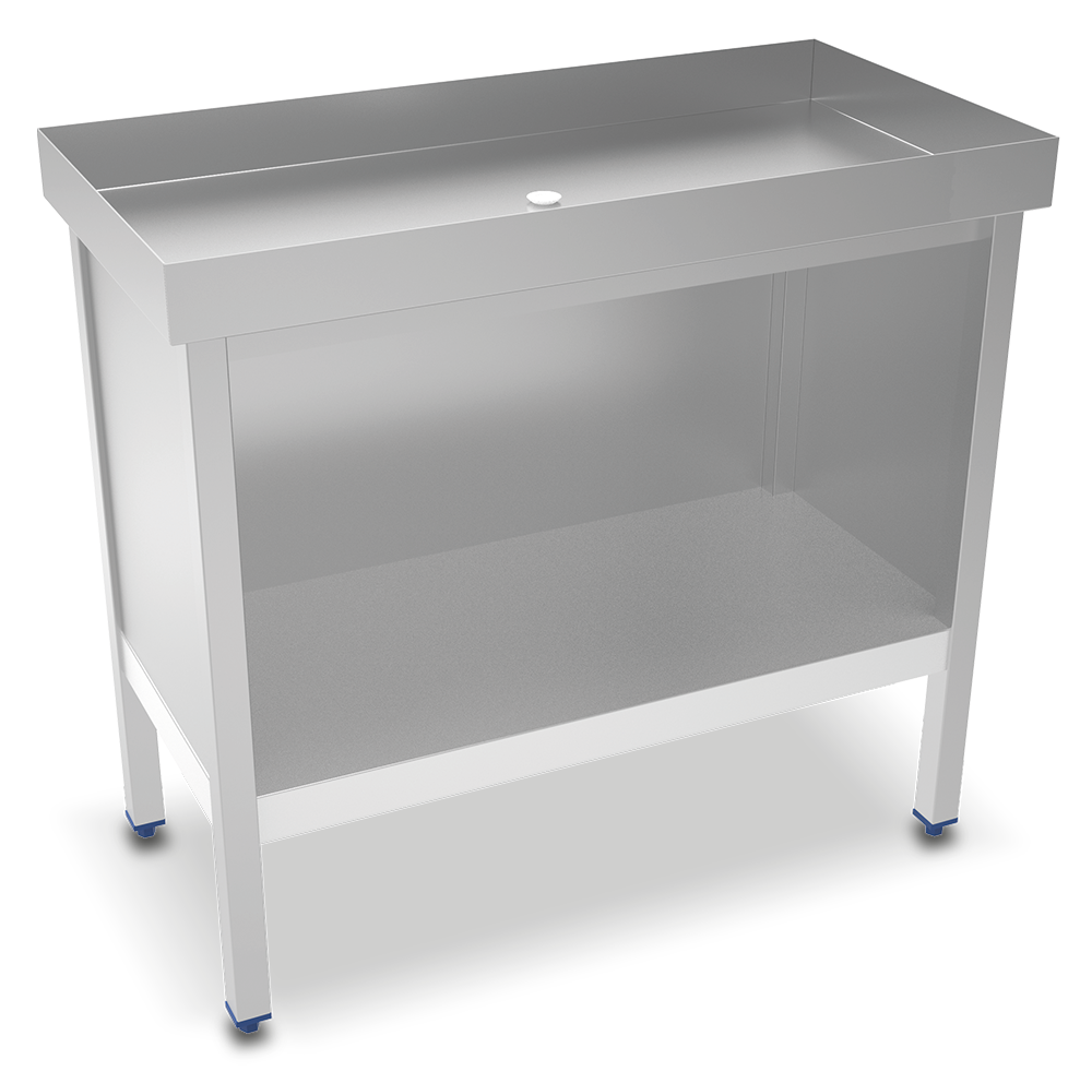 Table inox pour fruits de mer et crustac