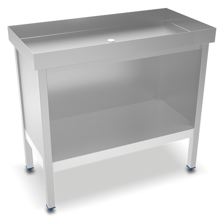 Table inox pour fruits de mer et crustac