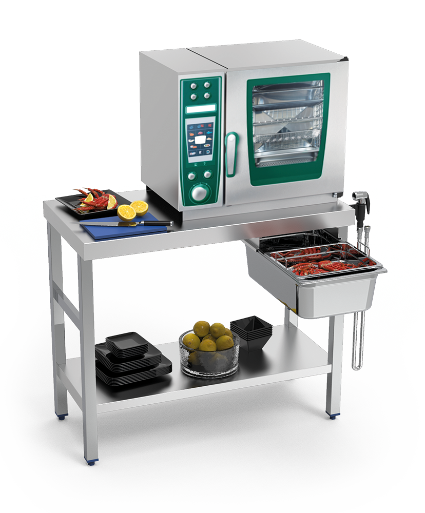 Table de cuisson pour fruits de mer