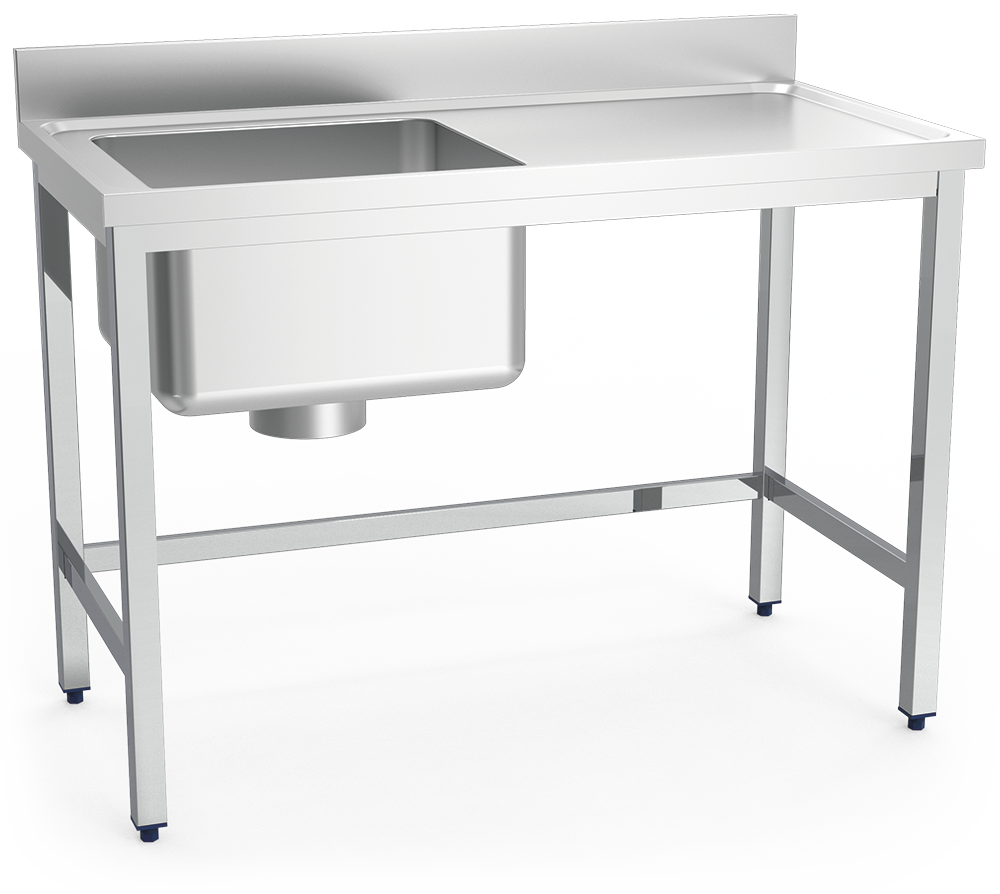 Plonge inox spéciale à plâtres, bac à ga