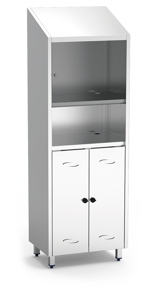 Stainless steel wardrobe for computers