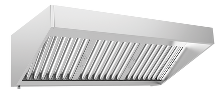 Hotte professionnelle statique inox murale
