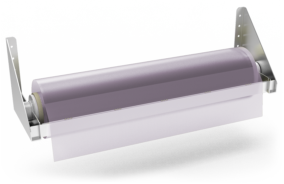 Kit porte-rouleau insonorisé pour papier ou film