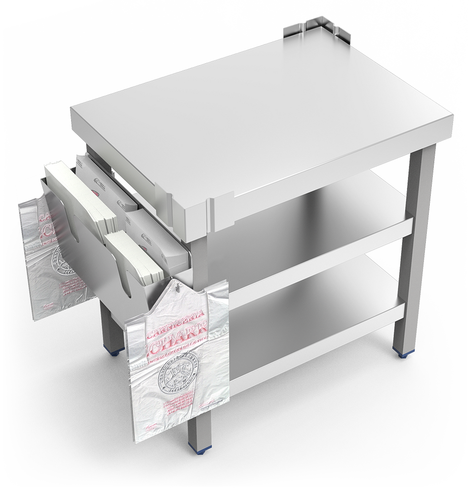 Bag dispenser for food packaging