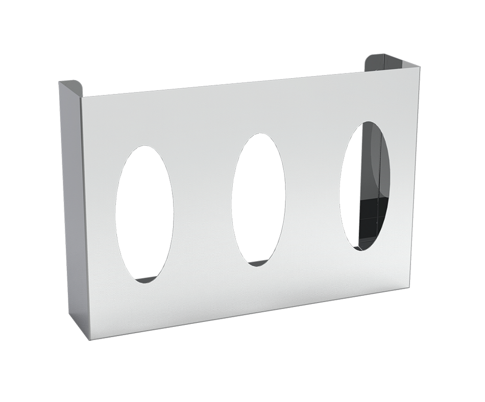 Dispensateur pour 3 boîtes de tissues, essuie-mains, gants, etc