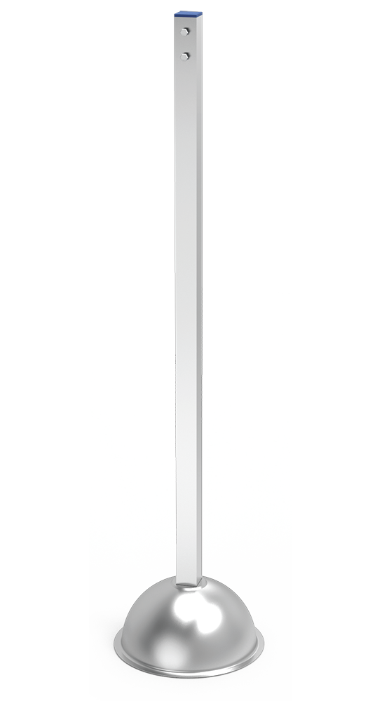 Stainless steel stand for ticket dispensers