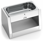 Tête inox avec cendrier pour poubelle