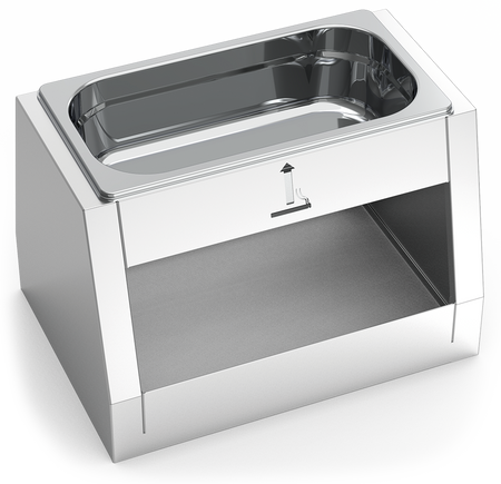 Tête inox avec cendrier pour poubelle