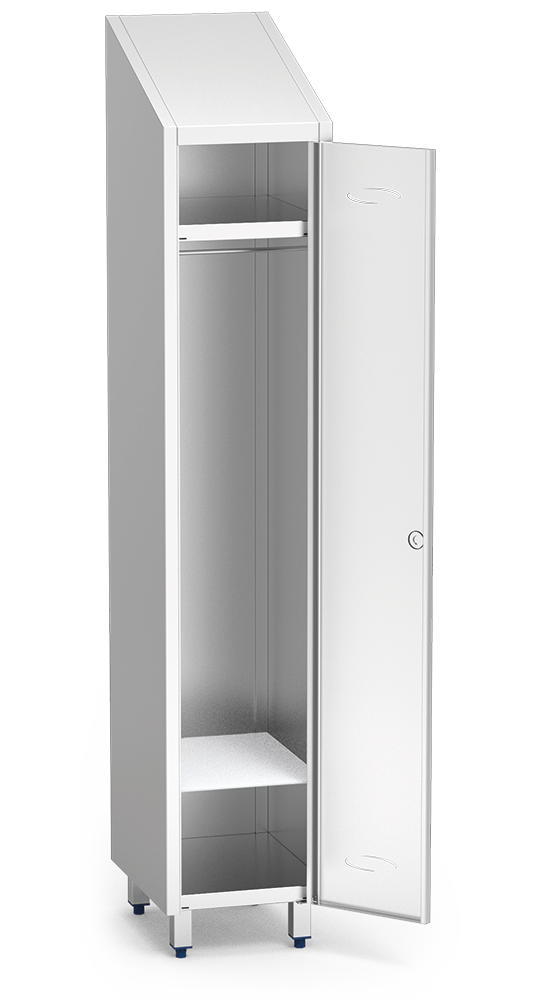 Stainless steel lower locker separator for shoes | Lioninox