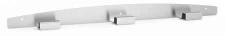 Porte manteau inox mural
