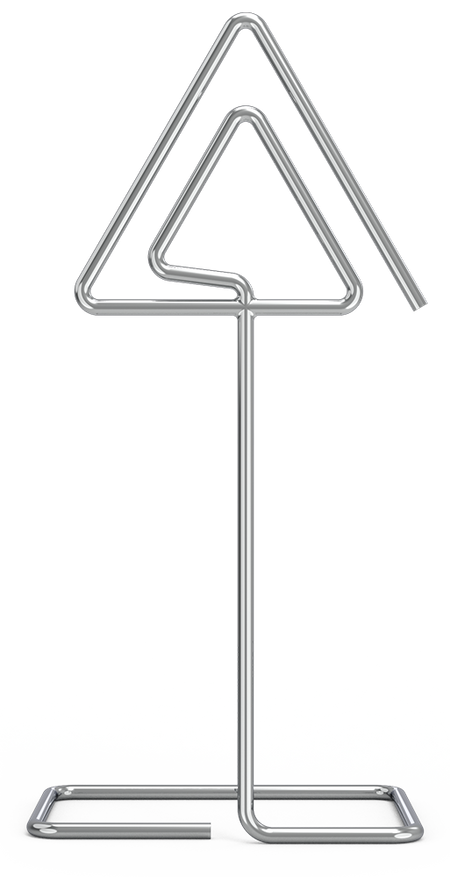 Porte-prix en tige inox