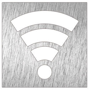 Pictogramme inox - Wifi Zone