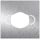 Edelstahl-Covid-Piktogramm - Maske