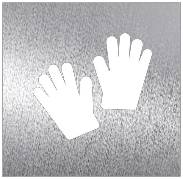 Pictogramme Inox Covid - Gants