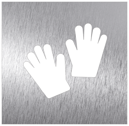 Pictogramme Inox Covid - Gants