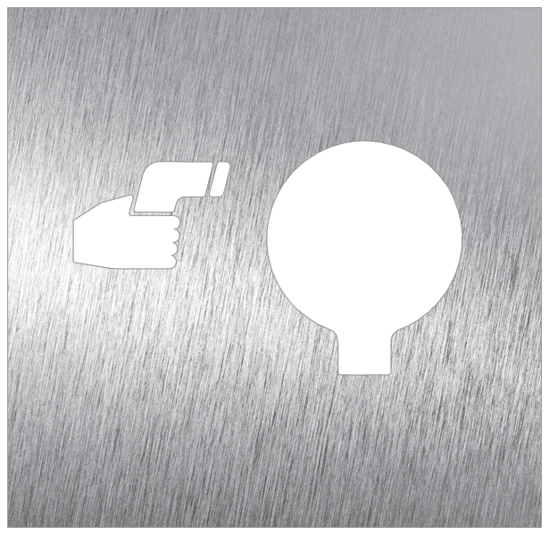 Pictogramme Inox Covid - Thermomètre