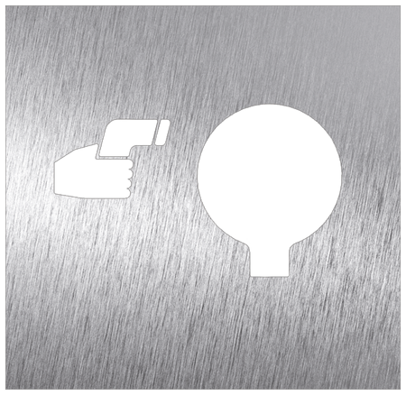 Pictogramme Inox Covid - Thermomètre