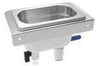 Wall-mounted ice cube rinser