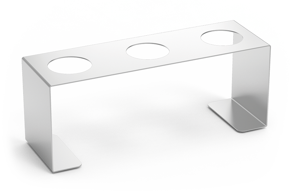 Support pour cornets de glace en acier inoxydable - présentoir professionnel