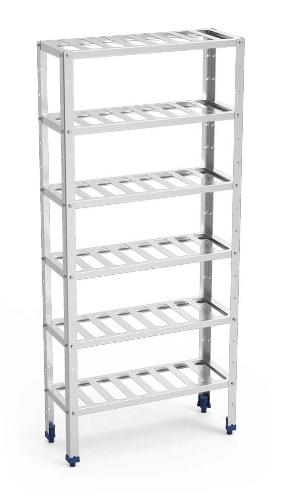 Rayonnage en acier inoxydable pour le stockage du vin