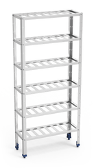 Rayonnage en acier inoxydable pour le stockage du vin