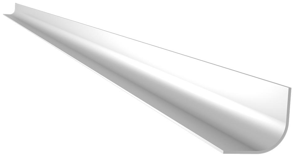Baguette d'angle inox courbe