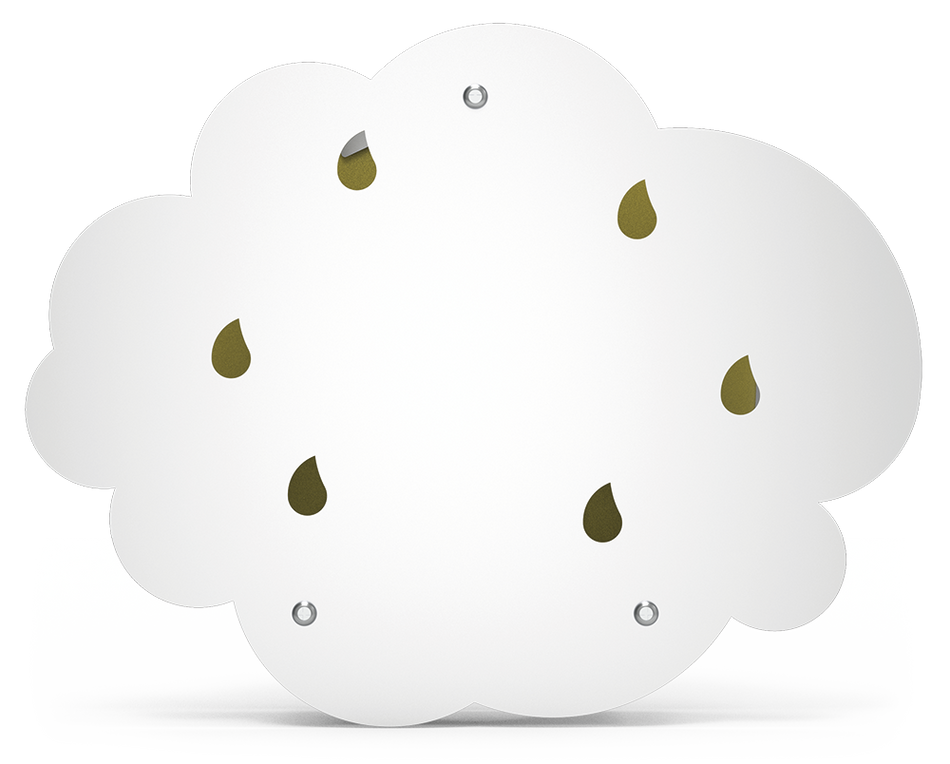 Stainless steel insect exterminator decorative cloud model