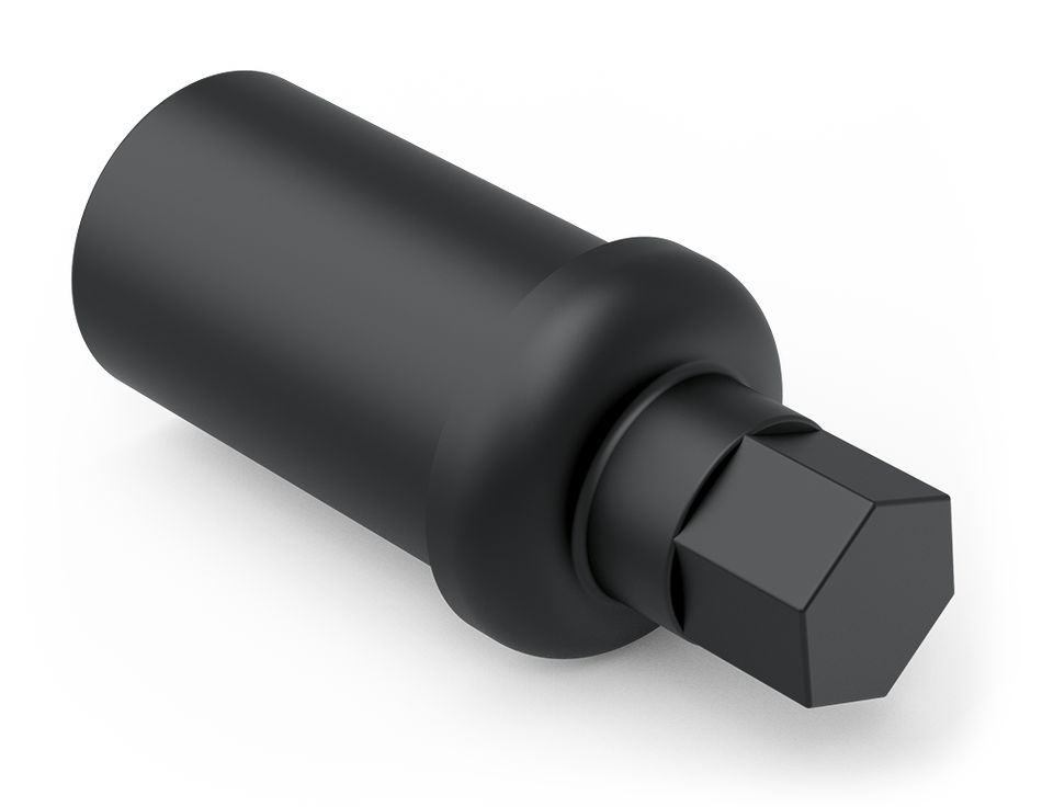 Taquete em plástico com parafuso regulador ø=38 mm