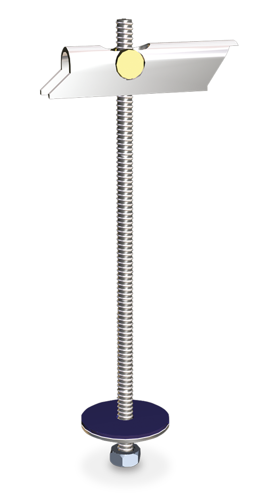 Parafuso galvanizado para telhado, modelo oscilante 