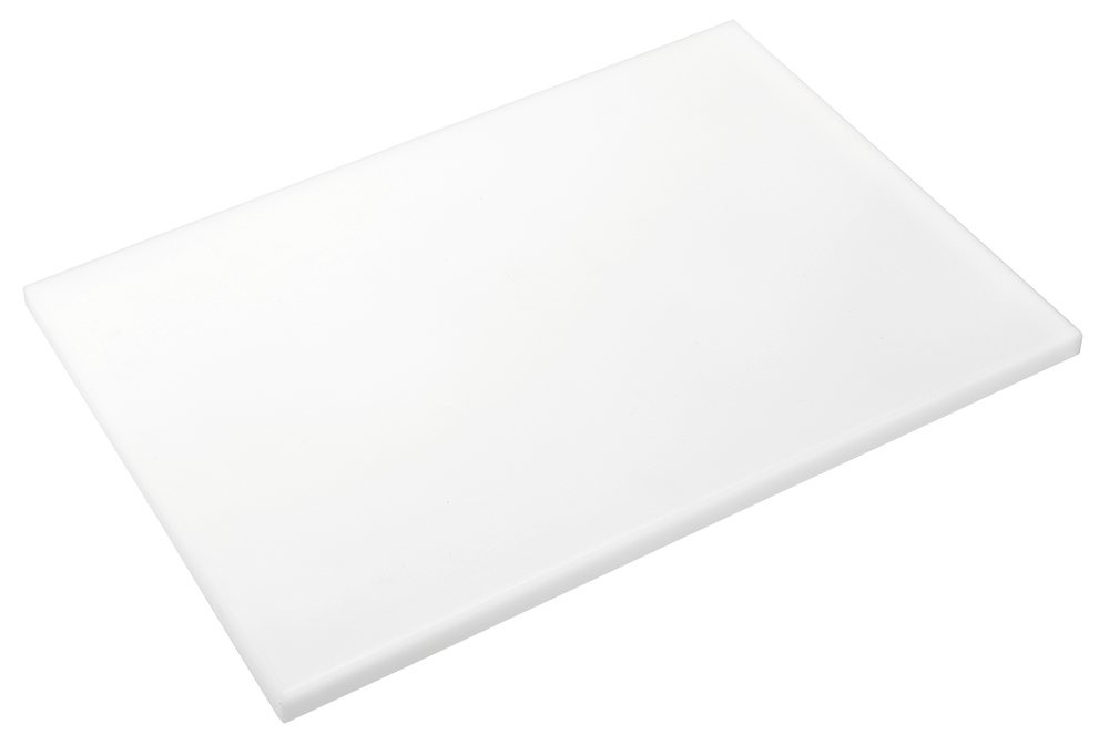Plaque de découpe en polyéthylène blanc 