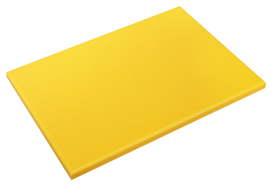 Plaque de découpe en polyéthylène jaune