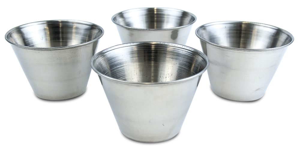 Lot de 4 moules à flan ø8 cm