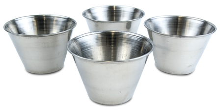 Lot de 4 moules à flan ø8 cm