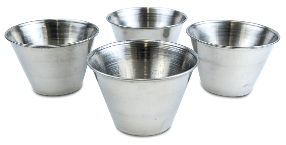 Lot de 4 moules à flan ø8 cm