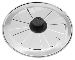 Couvercle retourne omelette inox